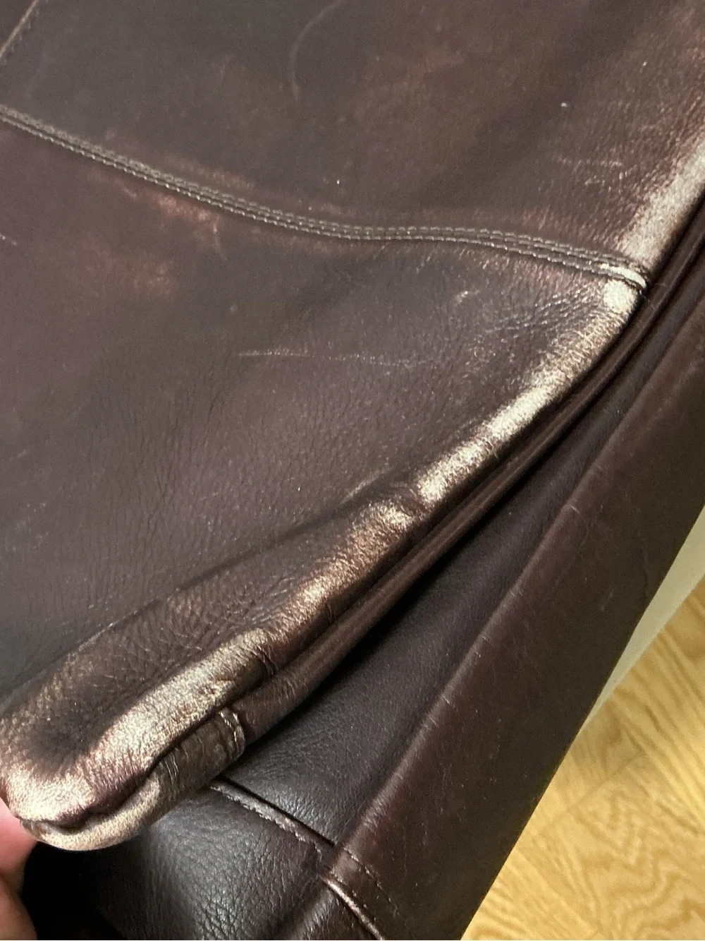 Vintage Lexus Promotional Brown Leather Briefcase / Messenger Bag.